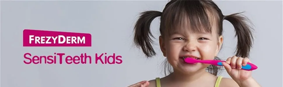 FREZYDERM SENSITEETH Kids Toothpaste 500ppm PN: B00TIOOA28 - sensiteeth kids toothpaste