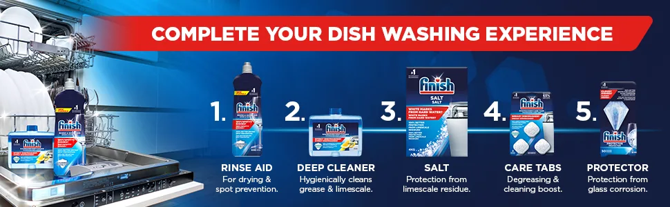 Finish Rinse Aid Shine and Protect Lemon Sparkle 800ml - dishwasher cleaner