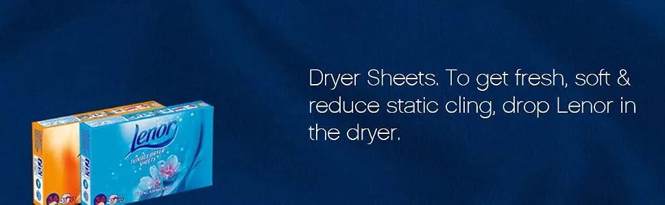 Lenor Fabric Tumble Dryer Sheets Summer Breeze 34 Sheets Summer 34 Count (Pack of 1) - product information 1