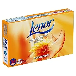 Lenor Fabric Tumble Dryer Sheets Summer Breeze 34 Sheets Summer 34 Count (Pack of 1) - product information 2