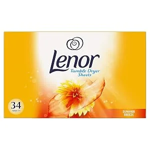 Lenor Fabric Tumble Dryer Sheets Summer Breeze 34 Sheets Summer 34 Count (Pack of 1) - product information 3