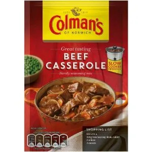 Colman's Beef Casserole Recipe Mix perfect with creamy mashed potato quick to prepare casserole mix 40 g - product information 2