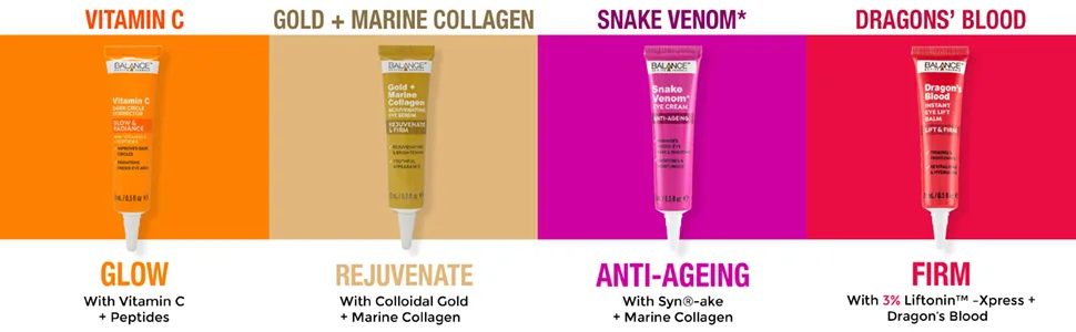 Balance Active Formula Dragons Blood Instant Eye Lift Balm (15ml) - Firming & Tightening. Revitalising & Hydrating. - Dragon