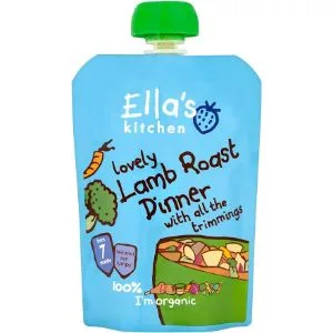Ella's Kitchen Organic Lamb Roast Dinner with Trimmings 130g - product information 2