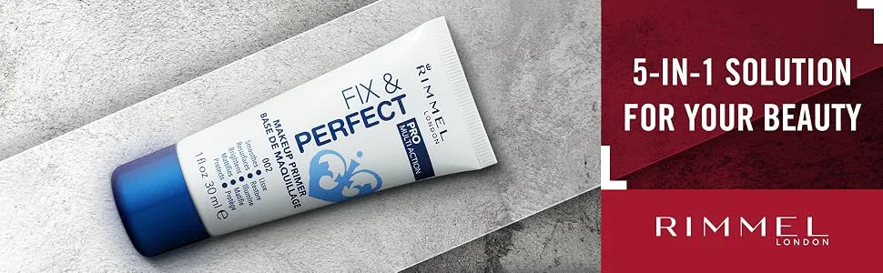 Rimmel Fix and Perfect Pro Primer - primer, base, makeup base, long lasting make up, face primer, mattifying base, mattifying primer