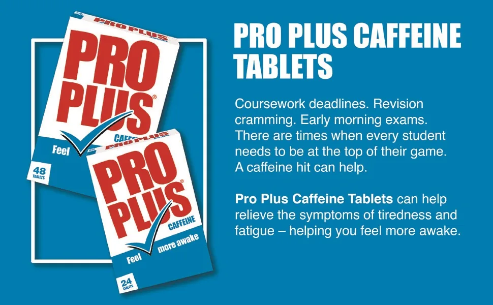 Pro Plus 24 tablets - Caffeine tablets - Sugar Free 24 Count (Pack of 1) - Image of Pro Plus Caffeine Tablets