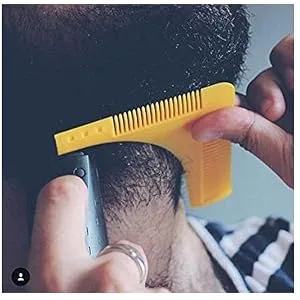 New Groomarang Beard Styling and Shaping Template Comb Tool Perfect Lines & Symmetry Shape Face Neck Line Fast And Easily. - product information 8