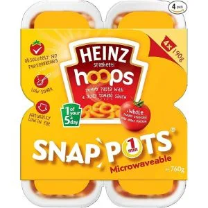 Heinz Hoops Snap Pots 4 x 190g - product information 2