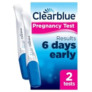 Clearblue Pregnancy Tests Early Detection Pregnancy Test Results 6 Days Early 99% Accurate Results 2 Digital Tests Packaging May Vary 2 Count (Pack of 1) 2 Tests - 6 Days Early - Clearblue Ultra Early Pregnancy Tests, for extra peace of mind when you need it most.