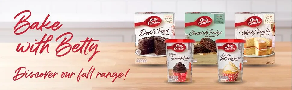 Betty Crocker Classic Coffee Cake Mix 425g - BC Full Range Banner Image