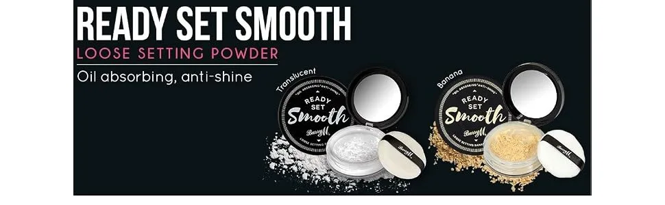 Barry M Cosmetics Ready Set Smooth Loose Setting Powder White - product information 1