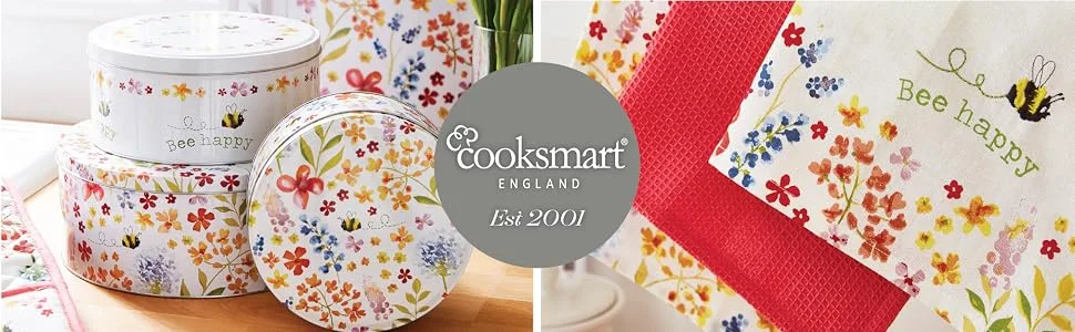 Cooksmart British Designed Oven Gloves | Modern Design Gauntlet Oven Gloves Heat Resistant | Oven Mitt or Baking Gloves Perfect For Modern Kitchens - product information 1