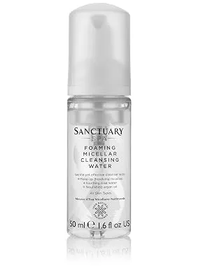 Sanctuary Spa Foaming Micellar Water Face Wash 50ml Rose 50 ml (Pack of 1) - cleansing water