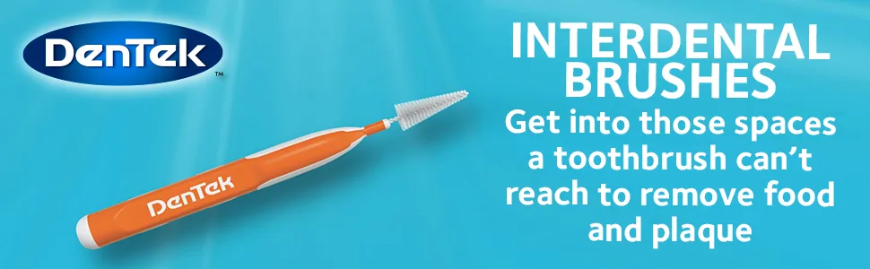 DenTek Easy Brush Sensitive Interdental Brushes ISO1/0.45mm for removing food and plaque between teeth. 10 Pack 10 Count (Pack of 1) ISO 1 Sensitive - DenTek Interdental Brushes