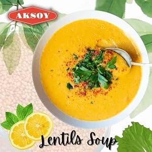 Aksoy Red Whole Lentils 5KG 5.0 Kilograms - make a lentils soup with Aksoy red whole lentils