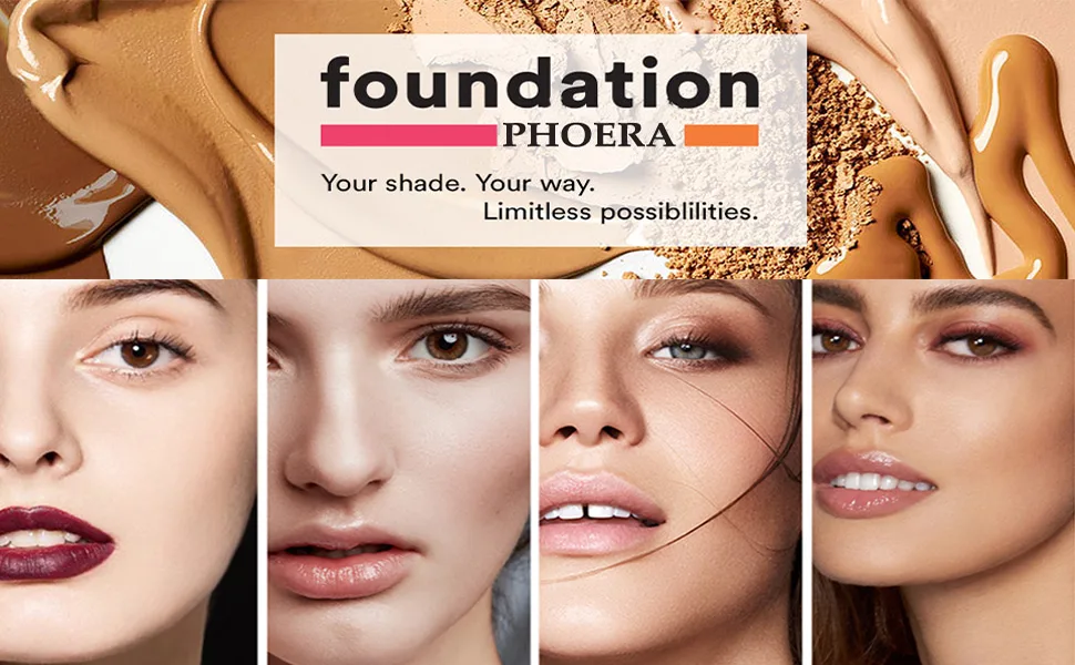 Glamza PHOERA Foundation Concealer Makeup Full Coverage Matte Brighten Long Lasting UK (109 MOCHA) - product information 9