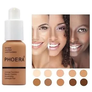 Glamza PHOERA Foundation Concealer Makeup Full Coverage Matte Brighten Long Lasting UK (108 TAN) - product information 4