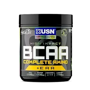 USN Complete Amino Apple Flavour BCAA + EAA 400g (30 Servings): High Impact Essential Amino Acids & BCAA Powder Apple 30 Servings (Pack of 1) - BCAA Complete Amino