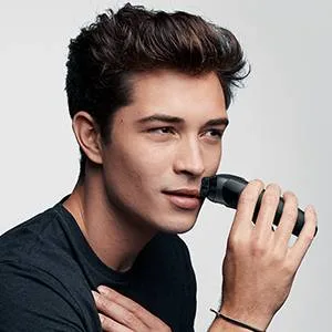 Braun Series 3 Electric Shaver For Men with Precision Beard Trimmer UK 2 Pin Plug 300 Black Razor Rated Which Great Value - Thin shaver head