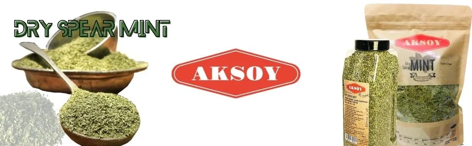 Aksoy Premium Quality Pure Dried Mint - Spearmint - 100% Natural 500gr 500.0 grams - Aksoy Dry Mint