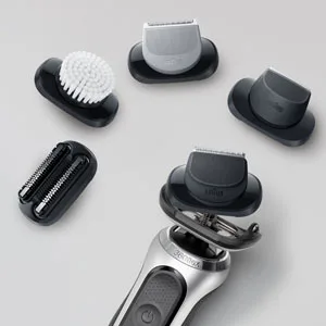 Braun EasyClick Beard Trimmer Attachment For New Generation Series 5 6 and 7 Electric Shaver With Five Different Lengths For Beard Styling Black - EasyClick