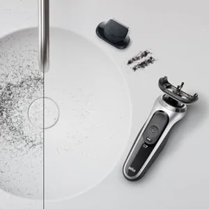 Braun EasyClick Beard Trimmer Attachment For New Generation Series 5 6 and 7 Electric Shaver With Five Different Lengths For Beard Styling Black - Significantly reduced mess