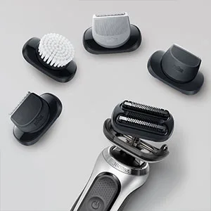 Braun EasyClick Stubble Beard Trimmer Attachment For New Generation Series 5 6 and 7 Electric Shaver With Four Different Stubble Lengths Black - EasyClick