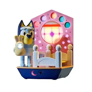 Bluey 2 in 1 Bedtime Night Light and Handy Flashlight - LED Night Light with Auto-Off Timer Multicolor 14312 - Bluey GoGlow Dream