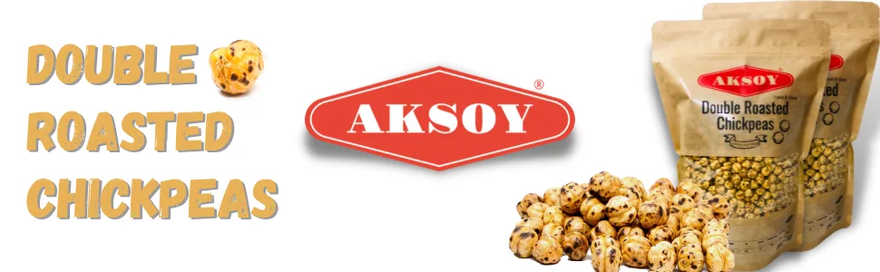 Double Roasted Chickpeas Snack Leblebi 1KG Diet Snacks | Healthy Snack - Aksoy Double Roasted Chickpeas