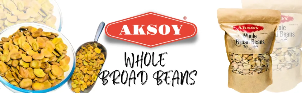 Whole Broad Beans 1.25KG - Aksoy Dry Broad Beans - Large Size