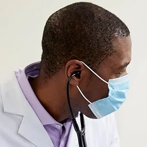Littmann 3M CORE Digital Stethoscope Black Chestpiece Tube Stem and Headset 69 cm 8490 Black / Black Chestpiece Single - Littmann CORE Stethoscope