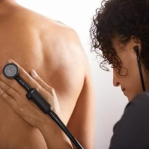 Littmann 3M CORE Digital Stethoscope Black Chestpiece Tube Stem and Headset 69 cm 8490 Black / Black Chestpiece Single - Littmann CORE Stethoscope