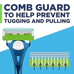 WILKINSON SWORD - Hydro Comfort For Men | Regular | 4 x Razor Blade Refills - Comb Guard
