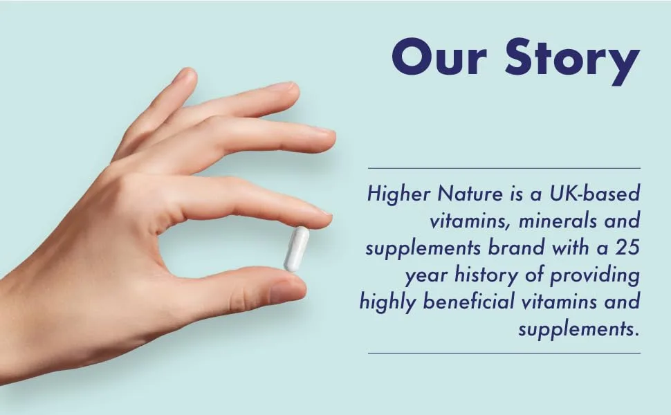 Higher Nature - Glutamine - Versatile Amino Acid - Ideal for Working Out - Supports Immune System - L Glutamine - Vegan & Vegetarian - 90 Capsules - Our Story