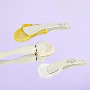 UpCircle Cosmetic Spatulas - Keep Skincare Products Clean + Water-Free - Sanitary Safe Plastic-Free Washable + Reusable - 2 Pieces - hygienic scoops
