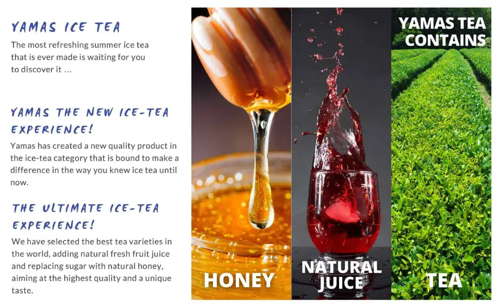 BLACK TEA WITH PEACH & HONEY - no sugar iced tea, low sugar ice tea, honey iced tea, healthy iced tea, flavoured iced tea, yamas
