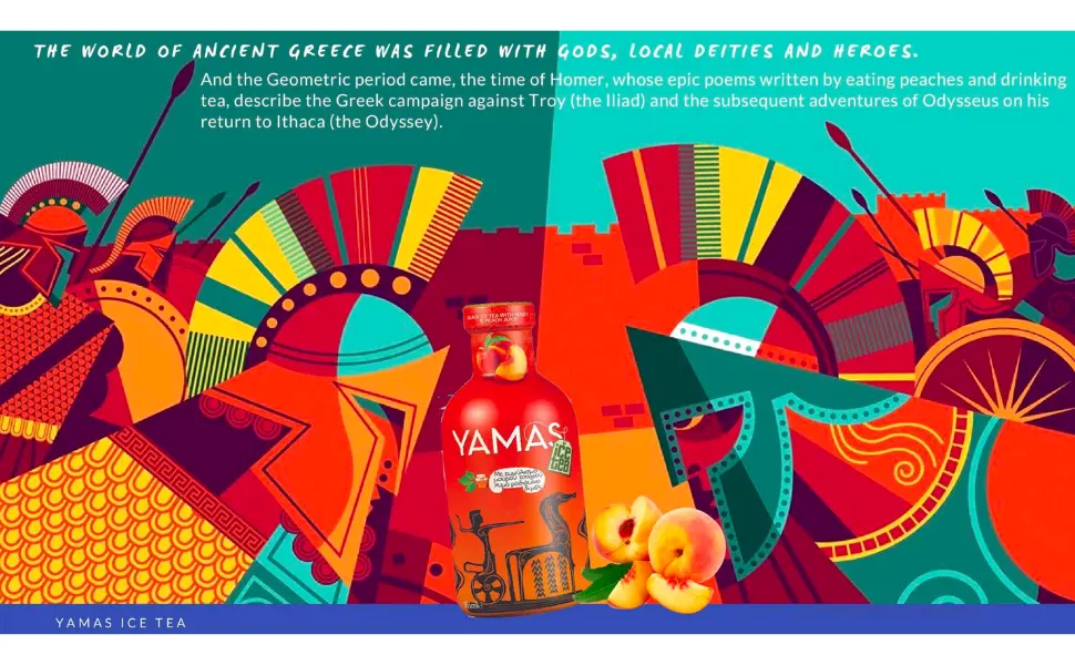 BLACK TEA WITH PEACH & HONEY - Yamas Iced tea peach, ice green tea, peach juice, iced tea peach, black tea, green tea, peach tea