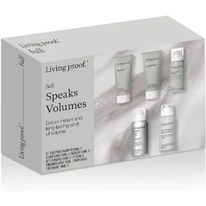 Living Proof Mini Rountine Kit | Prestige & Professional Haircare Value Trial Set | Saving 5-Piece Bundle Full: Speaks Volumes - product information 2