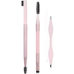 Real Techniques Brow Shaping Set Spoolie Brow Brushes Tweezers Dual-Ended Eyebrow Tools For Styling & Shaping Eyebrows Get Full Fluffy Brows 3 Piece Set Brow Shaping Set 3 Piece Set - product information 2