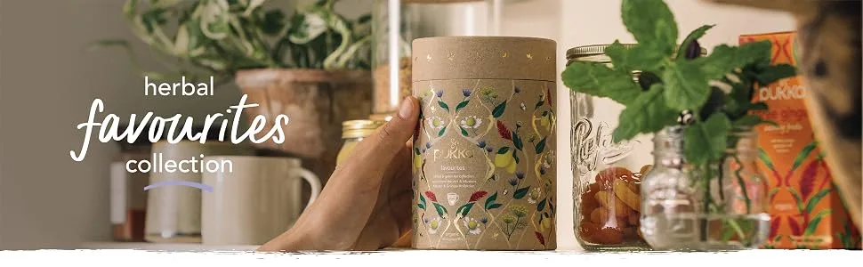 Pukka Herbs Herbal Favourites Tea Collection | Organic | Eco-Friendly | Tea Collection | Secret Santa | 30 Sachets | 5 Flavours - herbal collection
