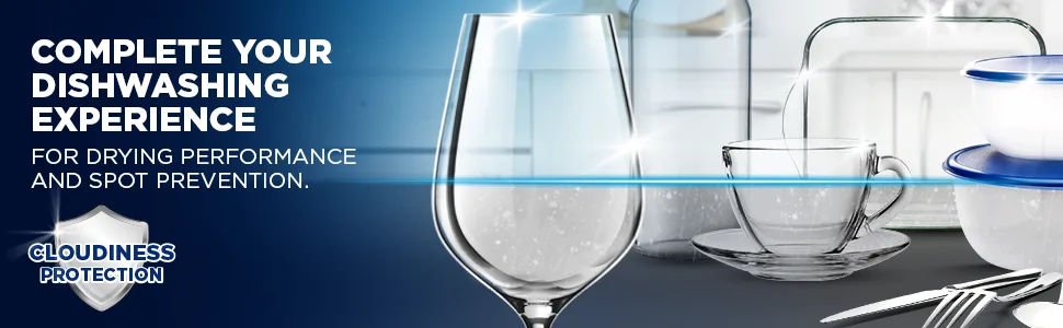 Finish | Finish Dishwasher Rinse & Shine Aid | Original| 800ml  | For Drier Glasses and Spot Prevention Option 2 - rinse aid