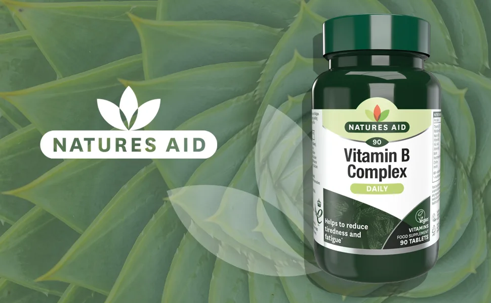 Natures Aid Vitamin B Complex Suitable for Vegans 90 Tablets - Vitamin B Complex