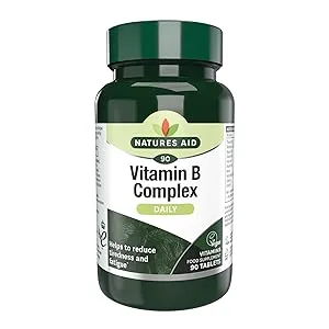 Natures Aid Vitamin B Complex Suitable for Vegans 90 Tablets - Vitamin B Complex