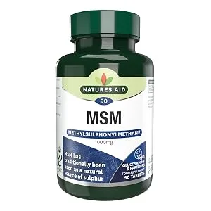 Natures Aid MSM (Methylsulphonylmethane) 1000 mg - natures aid msm