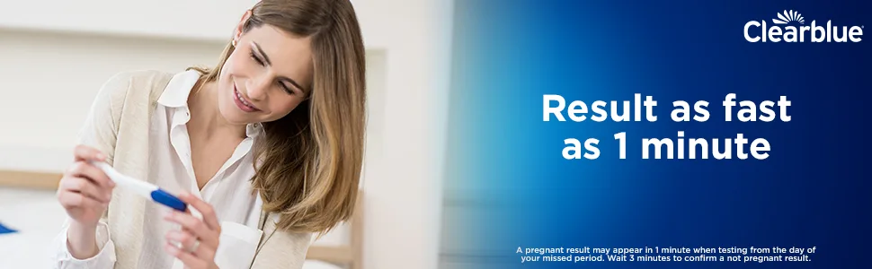 Clearblue Pregnancy Test Rapid Detection Result As Fast As 1 Minute 1 Test Easy At Home Pregnancy Test 1 Rapid Detection Pregnancy Test - Clearblue Pregnancy Test Rapid Detection