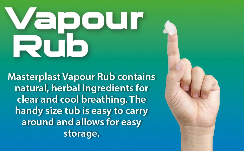Masterplast Vapour Rub Easy Breathing Relief & Comfort Ready To Use 100G - vapour rub