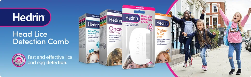 Hedrin Detection Comb white - Hedrin comb; head lice comb; nits comb; nit comb; headlice comb