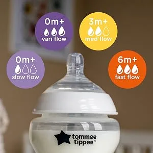 Tommee Tippee Closer to Nature Clear Bottle 340 ml Non d cor 340 ml - Closer to Nature
