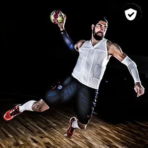 McDavid Compression Arm Sleeve with Padding for men and women White S - hex padding, mcdavid, 6500, 6501, arm sleeve, sport, volley, volleyball, handball, compression