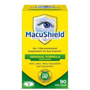 Macushield Capsules 90 count (Pack of 1) Old Version - MacuShield Original 90 day supplement with lutein, zeaxanthin and meso-zeaxanthin. no.1 recommended